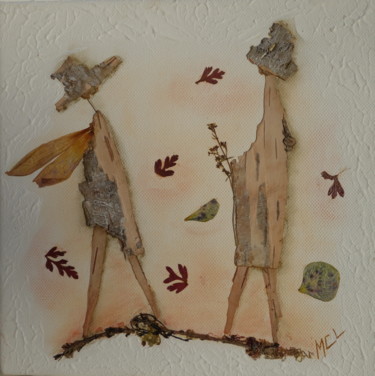 Collages intitulée "Confidence 195CL" par Martine Capdeville-Lacomme, Œuvre d'art originale, Collages