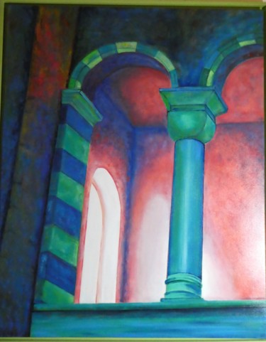Peinture intitulée "Michaeliskirche 2,…" par Urs, Œuvre d'art originale, Huile