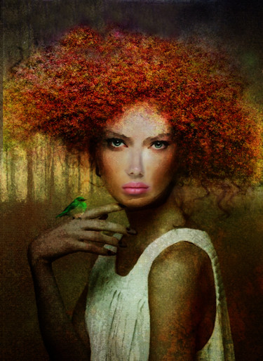 Digital Arts titled "arbre de vie" by Dodi Ballada, Original Artwork, Digital Painting