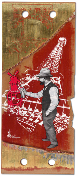 「LAUTREC, PARIS...GR…」というタイトルの絵画 2mé / Blondeauによって, オリジナルのアートワーク, エアブラシ