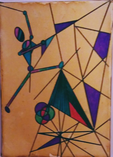 Painting titled "sucess" by Amal, Original Artwork, Acrylic
