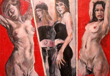 Peinture intitulée "l'effet Narcisse" par Jypc, Œuvre d'art originale