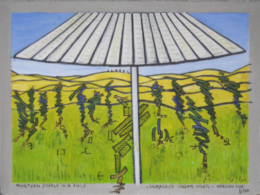 Landscape Under Cover - Thirteen People In A Field