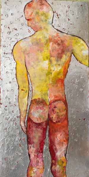 Peinture intitulée ""L'attente de Mars"" par Francesca Moglia, Œuvre d'art originale, Acrylique