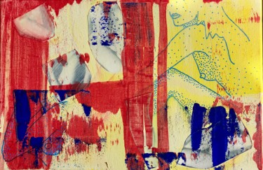 Peinture intitulée "City Life" par Francesca Moglia, Œuvre d'art originale, Gouache
