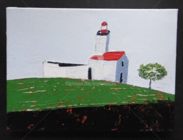 Peinture intitulée "Paysage 5" par Brigitte Barcelo, Œuvre d'art originale, Acrylique Monté sur Autre panneau rigide