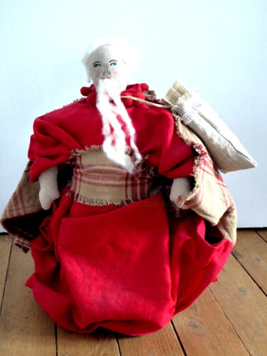 Artisanat intitulée "Papa Noël" par Laure Barlet, Œuvre d'art originale, Décoration de maison