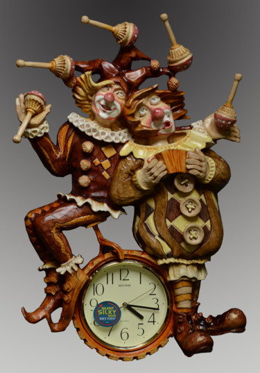Sculpture intitulée "Ой! Вань! Умру от а…" par Sergey Kolokoltsov, Œuvre d'art originale, Verre