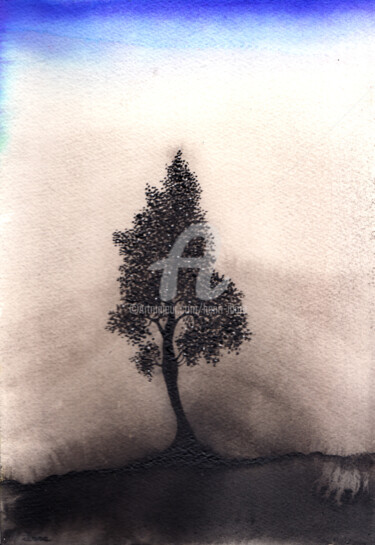 绘画 标题为“Crépuscule” 由Henri Ibara, 原创艺术品, 水粉
