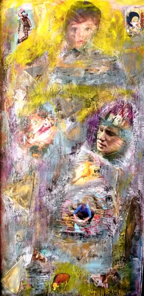 Collages intitulée "Романтик" par Svitlana Zenkov, Œuvre d'art originale