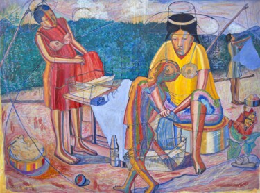 Painting titled "Passage of Time" by John Powell, Original Artwork, Acrylic