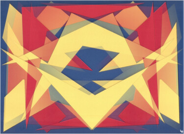 Arte digitale intitolato "Redyel-blu2" da Leonardo Basile, Opera d'arte originale, Collages