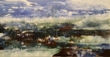 Peinture intitulée "Marine d'Automne II" par Isabelle Langlois, Œuvre d'art originale, Acrylique Monté sur Châssis en bois