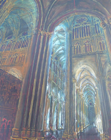 Peinture intitulée "Nuit de décembre" par Philippe Lasselin, Œuvre d'art originale, Acrylique