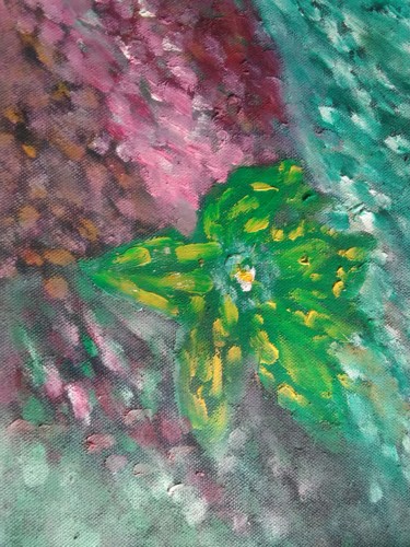 Peinture intitulée "Nénuphar" par Marion Myriam, Œuvre d'art originale, Acrylique