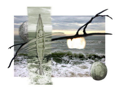 Digital Arts titled "Father and Son" by Jeff Key, Original Artwork, Photo Montage