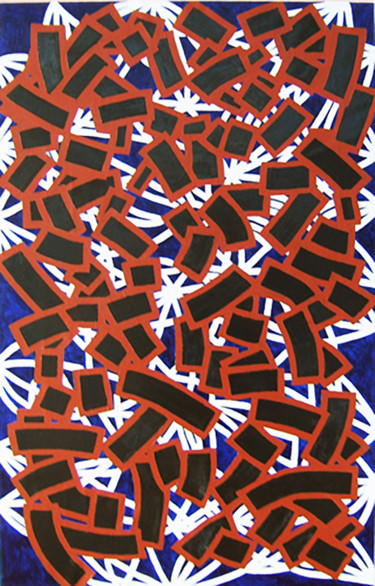 Peinture intitulée "AO1 - CONVECTIONS" par Claude Le Roy, Œuvre d'art originale, Acrylique Monté sur Châssis en bois