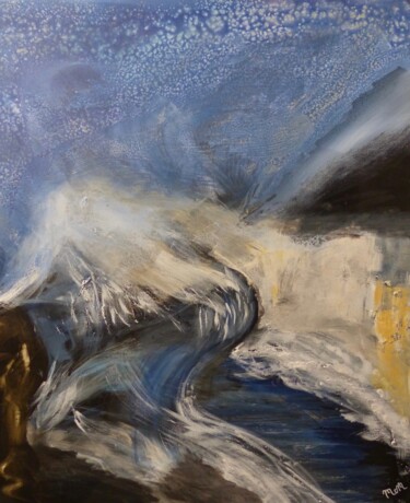 Peinture intitulée "Le jaillissement de…" par Môm, Œuvre d'art originale, Acrylique