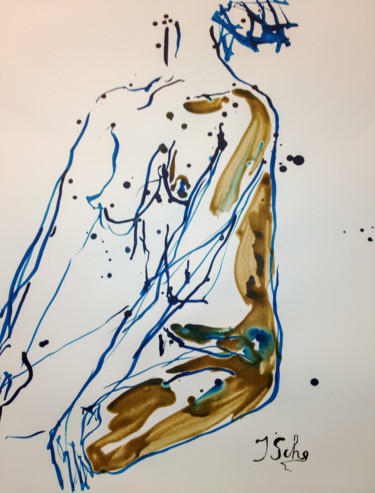 Malerei mit dem Titel "Spontan" von Jana Scherer, Original-Kunstwerk, Acryl