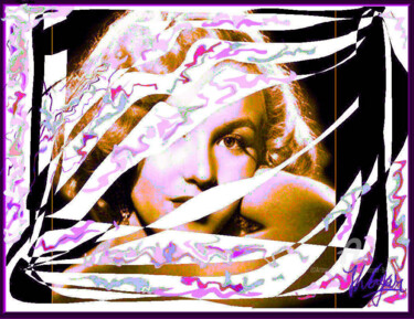 "She for ever" Arts numériques intitulée ""She for ever"" par Jess Wayar, Œuvre d'art originale, Peinture numérique Monté sur Châssis en bo…