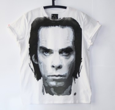 Art textile intitulée "NICK CAVE  - HAND P…" par David Maars, Œuvre d'art originale