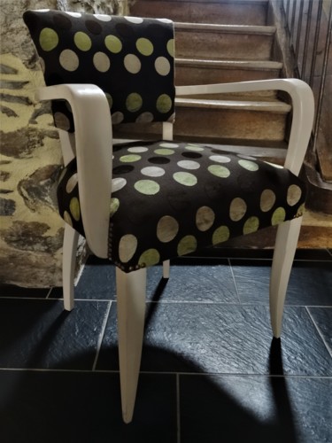 Fauteuil Bridge Art Déco 设计 标题为“Fauteuil Bridge Art…” 由Lin-Et-Patine, 原创艺术品, 家具