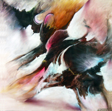 Peinture intitulée "Attraction - Abstra…" par Airgone, Œuvre d'art originale, Acrylique