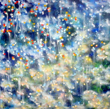 Peinture intitulée "festive-winter-days…" par Marianne Charlotte Mylonas-Svikovsky (Marlo), Œuvre d'art originale, Acrylique