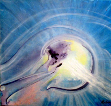 Peinture intitulée "take-off-to-the-str…" par Marianne Charlotte Mylonas-Svikovsky (Marlo), Œuvre d'art originale, Acrylique