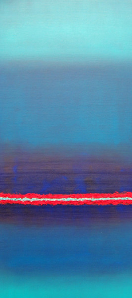 Malerei mit dem Titel "Turquoise Trail IV" von Jo Moore, Original-Kunstwerk, Öl