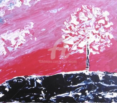 Peinture intitulée "Arbre 2" par Brigitte Barcelo, Œuvre d'art originale, Acrylique