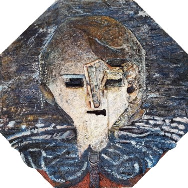 Peinture intitulée "OCTO-PORTRAIT" par André Carpin, Œuvre d'art originale, Huile