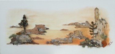 Collages intitulée "Ballade 218CL" par Martine Capdeville-Lacomme, Œuvre d'art originale, Collages