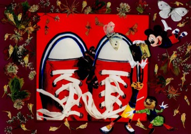 Collages intitulée "Smile." par Phil Colisov, Œuvre d'art originale, Autre
