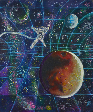 Peinture intitulée "IMMERSION" par Sarah Bouzaglou Boissin, Œuvre d'art originale, Huile