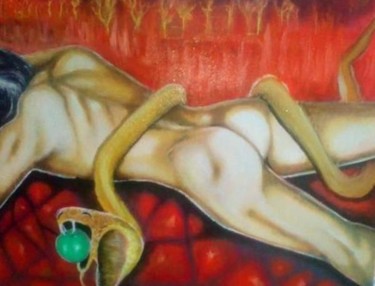 EVE Peinture intitulée "EVE" par Sarah Bouzaglou Boissin, Œuvre d'art originale, Huile