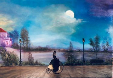 Peinture intitulée "Na scenie" par Grazyna Jezak, Œuvre d'art originale, Huile