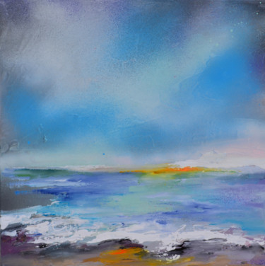 Painting titled "New Horizon 105 - 5…" by Roxana Gabriela Soos, Original Artwork, Acrylic