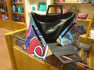 제목이 "Sac n°1"인 섬유 예술 Selda로, 원작, 잉크