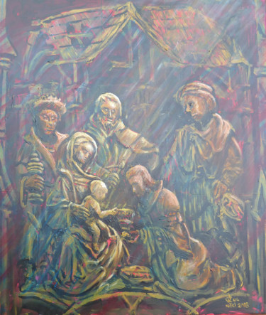 Peinture intitulée "L'Epiphanie dans le…" par Philippe Lasselin, Œuvre d'art originale, Acrylique