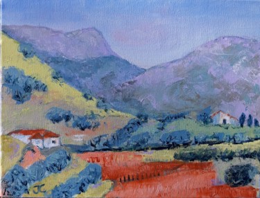 Painting titled "Sierra Almijara, El…" by Jill Carrott, Original Artwork, Acrylic