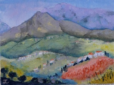 Painting titled "Sierra Almijara, El…" by Jill Carrott, Original Artwork, Acrylic