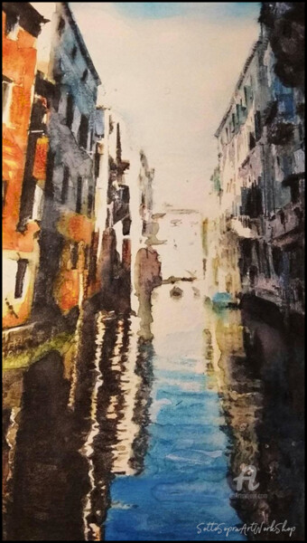 Rio dei Santi Apostoli - Venezia Printmaking titled "Rio dei Santi Apost…" by Thalita Tonon (ArtWorkSottoSopra), Original Artwork, Digital Print
