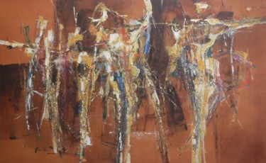 Manifestation Schilderij getiteld "Manifestation" door Martin Racko, Origineel Kunstwerk, Acryl Gemonteerd op Karton