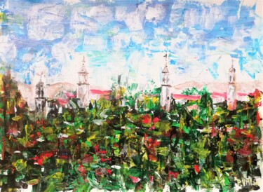 Malerei mit dem Titel "Vitoria-Gasteiz, th…" von Pepe Villan, Original-Kunstwerk, Acryl