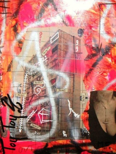 Peinture intitulée "détail 2 de JZOB" par Toytoy, Œuvre d'art originale