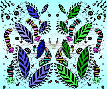 图画 标题为“-Abysse-” 由Tchook.Os, 原创艺术品, 圆珠笔