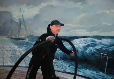 Portrait of Yachtsman Картина под названием "Portrait of Yachtsm…" - Nikolay Biryukov, Подлинное произведение искусства, Масло