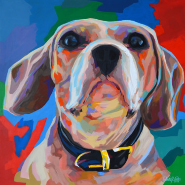Milli Malerei mit dem Titel "Milli" von Rudolf Rox, Original-Kunstwerk, Acryl