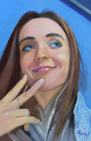 Peinture intitulée ""Quand la musique e…" par Adyne Gohy, Œuvre d'art originale, Pastel